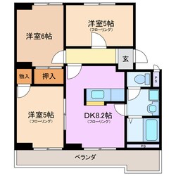 川越富洲原駅 徒歩8分 1階の物件間取画像